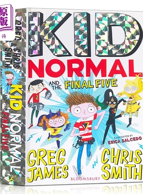 预售 麻瓜小子4 Kid Normal and the Final Five 进口英文原版 麻瓜小孩章节桥梁书 儿童章节书故事书 8岁以上儿童读物【中商原版?