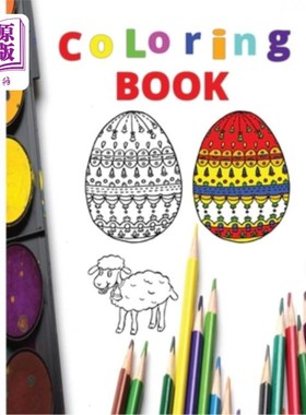 海外直订Easter Holiday Decorations - A Coloring Book for All Ages: pring and Easter styl 复活节节日装饰-一本适合所