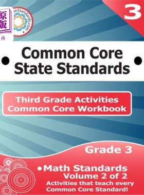 海外直订Third Grade Common Core Workbook: Math Activities: Volume 2 of 2 三年级共同核心练习册:数学活动:2卷2
