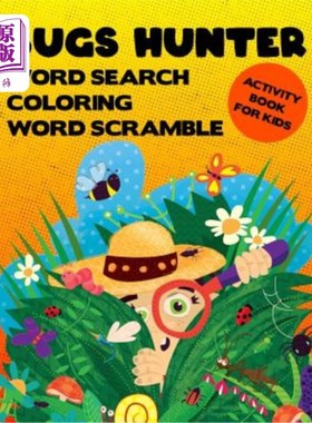 海外直订Bugs Hunter: Activity Logical Puzzle Book For Kids With Word Search Scramble And