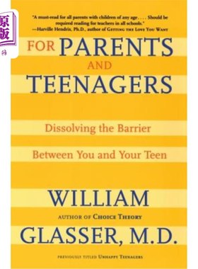 海外直订For Parents and Teenagers: Dissolving the Barrier Between You and Your Teen 对父母和青少年来说：消除你和青