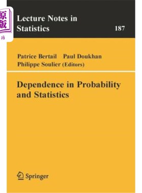 海外直订Dependence in Probability and Statistics 概率论与数理统计的相关性