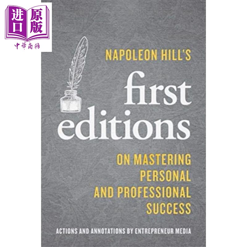 Napoleon Hills Firsts On Mastering Personal and Professional Success 英文原版 拿破仑希尔第一版 Napoleon Hill【中商?