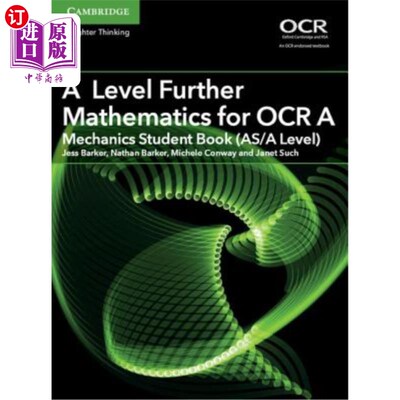 海外直订A Level Further Mathematics for OCR a Mechanics Student Book (As/A Level) OCR的高等数学力学学生用书(As/A Le