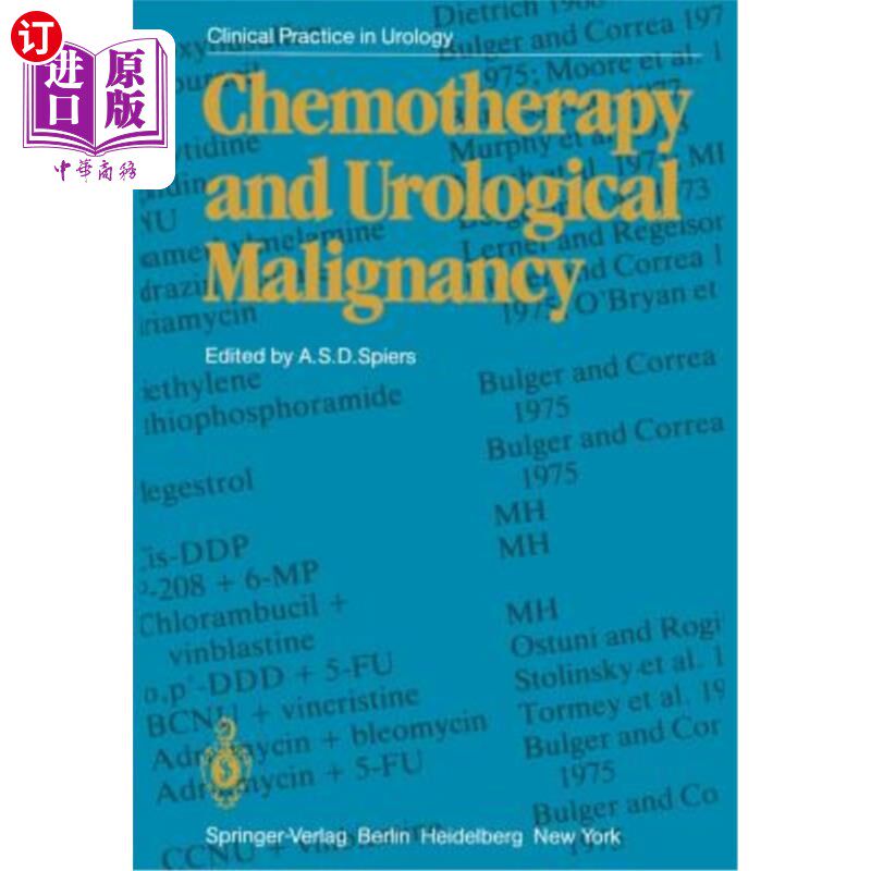 海外直订医药图书Chemotherapy and Urological Malignancy 化疗与泌尿系恶性肿瘤