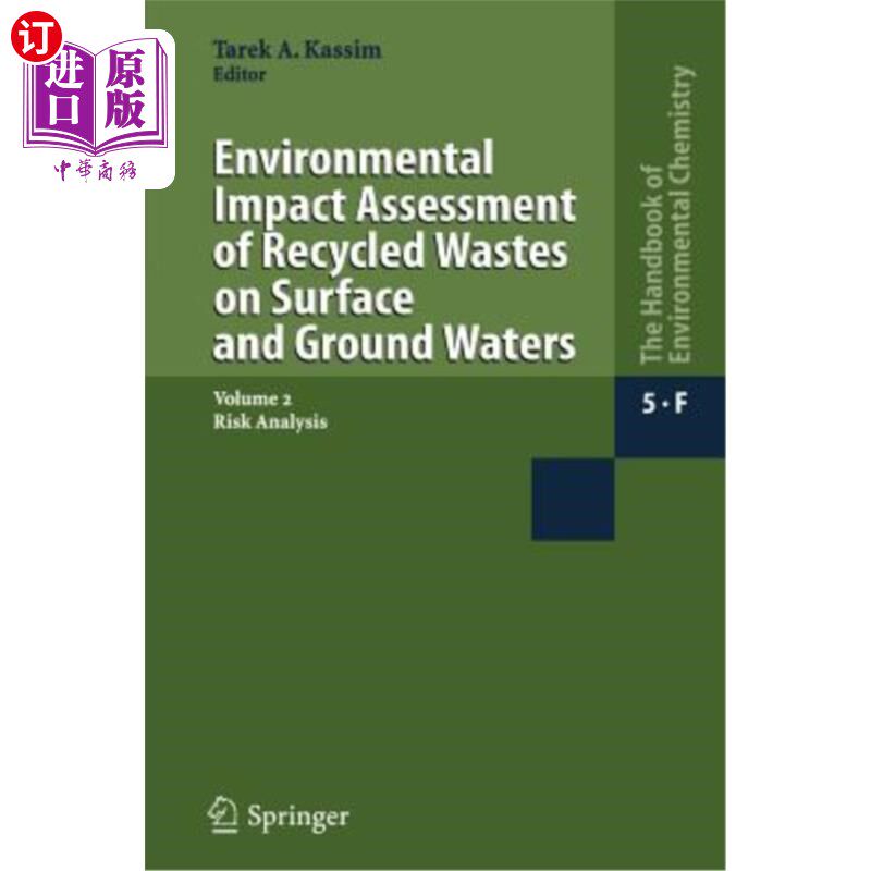 海外直订Environmental Impact Assessment of Recycled Wastes on Surface and Ground Waters: 回收废物对地表水和地下水的