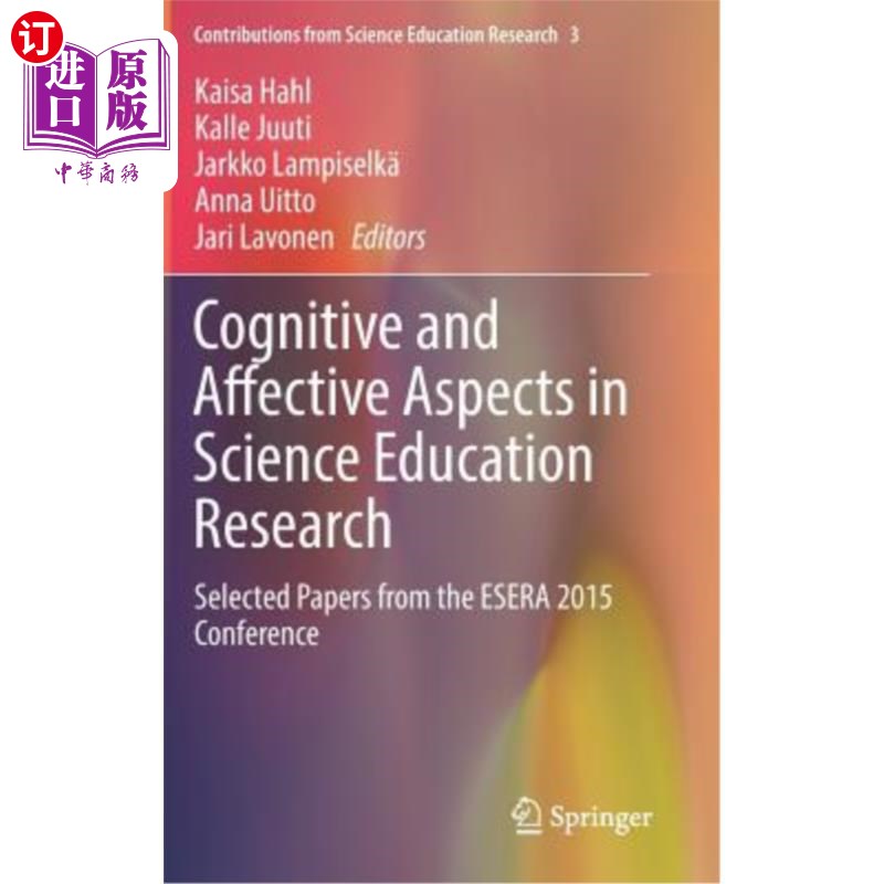 海外直订Cognitive and Affective Aspects in Science Education Research: Selected Papers f 科学教育研究中的认知和情感