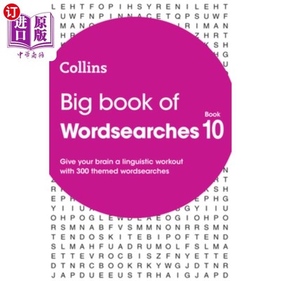海外直订Collins Wordsearches - Big Book of Wordsearches 10: 300 Themed Wordsearches 柯林斯词汇搜索-词汇搜索大书10,3