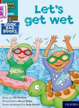 海外直订Read Write Inc. Phonics: Red Ditty Book Bag Book... 读写公司自然发音:红色小曲书袋子书1让我们弄湿