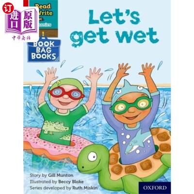 海外直订Read Write Inc. Phonics: Red Ditty Book Bag Book... 读写公司自然发音:红色小曲书袋子书1让我们弄湿