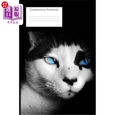 海外直订Siamese Cat Journal: College Rule Line Composition Notebook 暹罗猫杂志:大学规则线作文笔记本