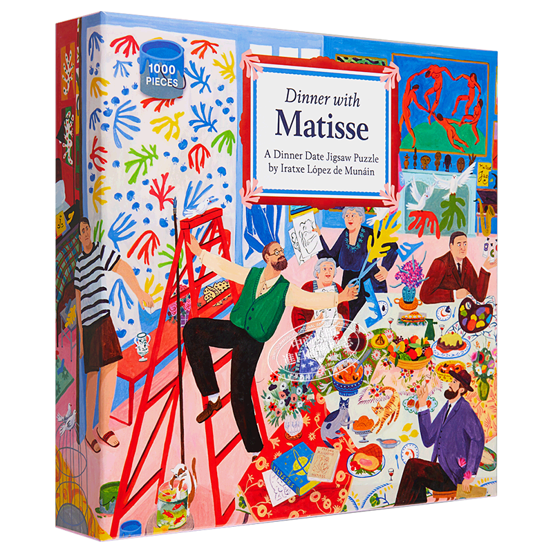 预售 Dinner with Matisse 进口艺术 与马蒂斯共进晚餐:1000块拼图 T&H 文创周边【中商原版】