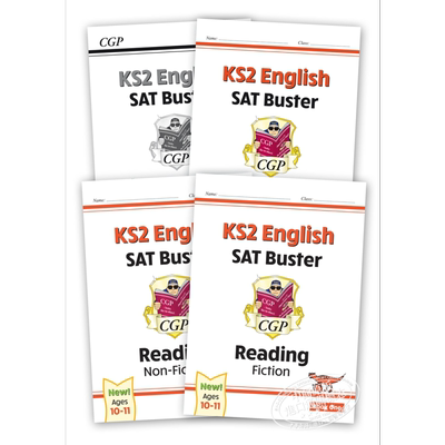 CGP New KS2 English Reading SAT Buster Book 1 英国小学毕业考试阅读理解备考教辅4册 10-11岁 含答案 小说等【中商原版】