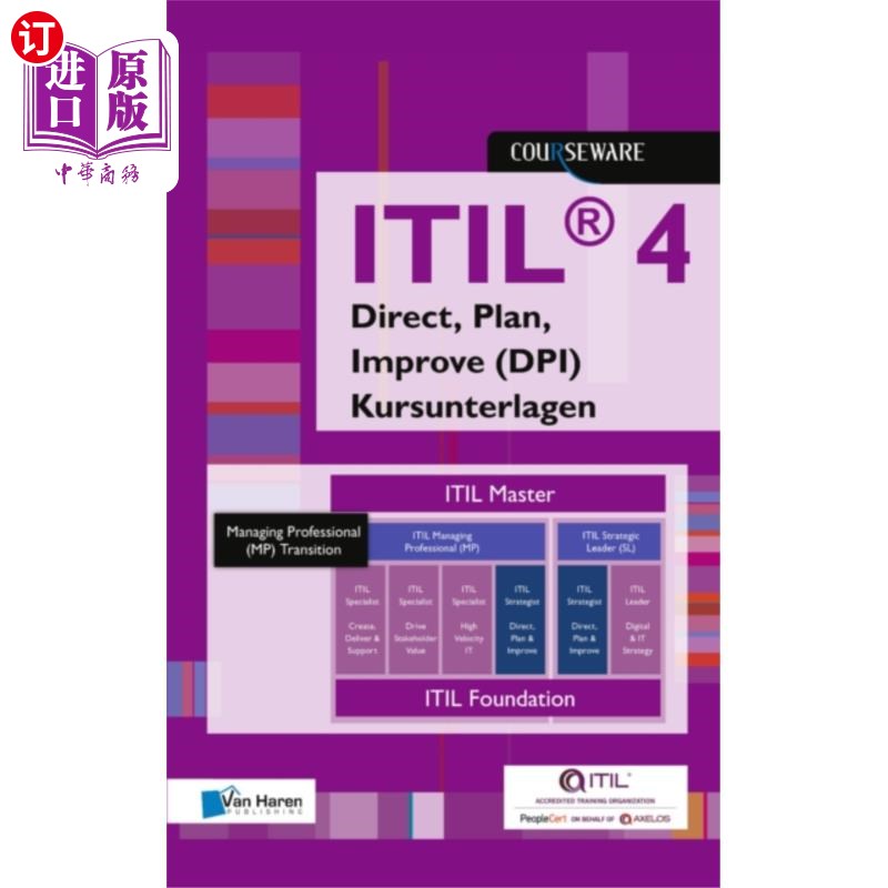 海外直订ITIL(R) 4 Direct, Plan, Improve (DPI) Kursunterl... ITIL(R) 4直接，计划，改进(DPI) Kursunterlagen -