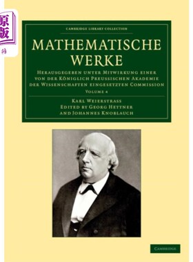 海外直订德语 Mathematische Werke 数学作品