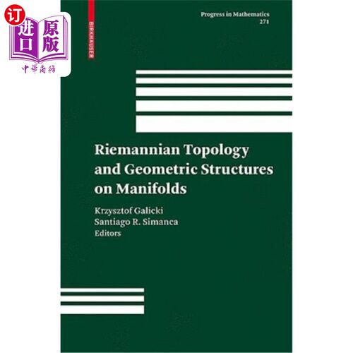 海外直订Riemannian Topology and Geometric Structures on Manifolds 流形上的黎曼拓扑与几何结构