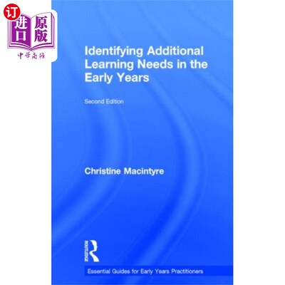 海外直订Identifying Additional Learning Needs in the Ear... 在早年确定额外的学习需求