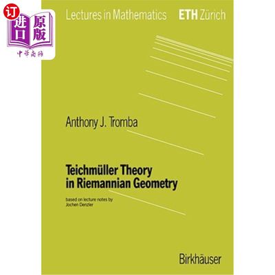 海外直订Teichmüller Theory in Riemannian Geometry 黎曼几何中的泰克米勒理论