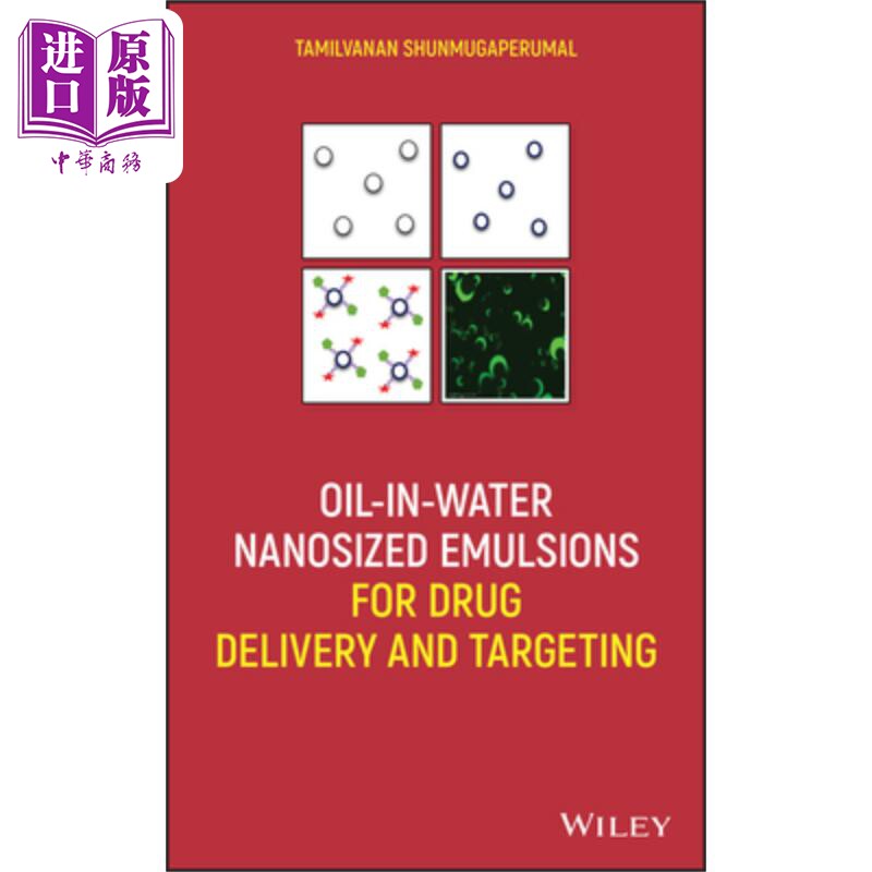 现货 用于药物输送和靶向的水包油纳米乳液 Oil In英文原版 Tamilvanan Shunmugaperumal