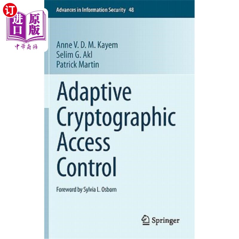 海外直订Adaptive Cryptographic Access Control 自适应密码访问控制