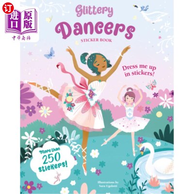 海外直订Glittery Dancers Sticker Book 闪光舞者贴纸书