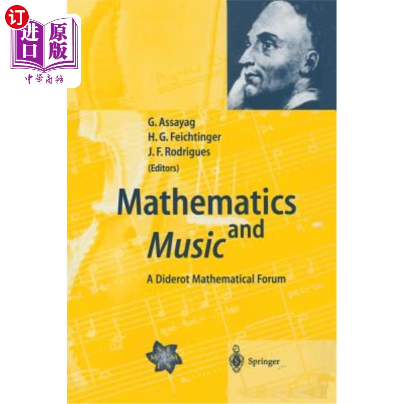 海外直订Mathematics and Music: A Diderot Mathematical Forum 数学与音乐：狄德罗数学论坛