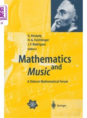 海外直订Mathematics and Music: A Diderot Mathematical Forum 数学与音乐：狄德罗数学论坛