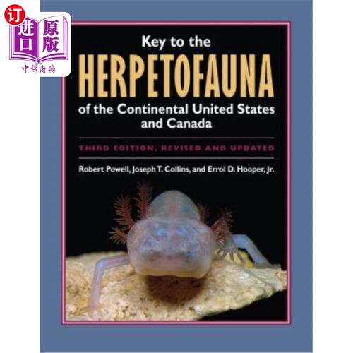 海外直订Key to the Herpetofauna of the Continental United States and Canada 美国大陆和加拿大爬虫动物群的关键