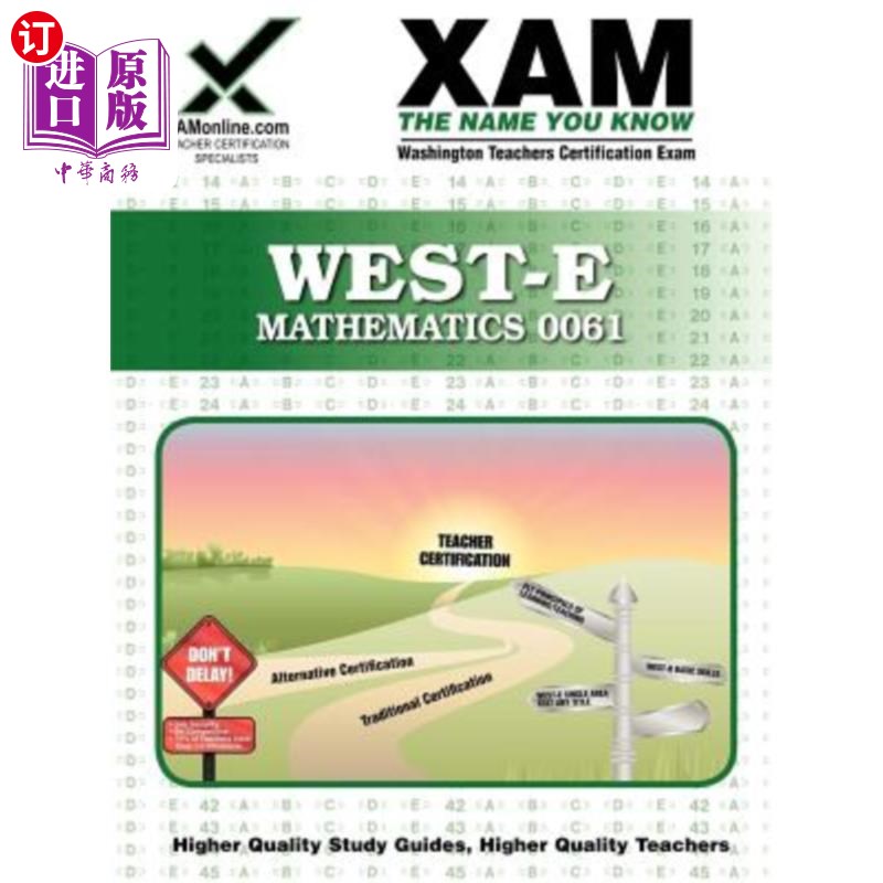 海外直订West-E/Praxis II 0061 Mathematics Teacher Certification Exam WEST-E/Praxis II 0061数学教师资格考试