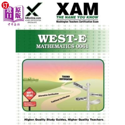 海外直订West-E/Praxis II 0061 Mathematics Teacher Certification Exam WEST-E/Praxis II 0061数学教师资格考试