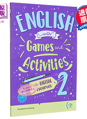 英语单词练习2 配在线游戏和活动ENGLISH WITH...digital games and activities 2英文原版ELT英语教材与教学教辅【中商原版?
