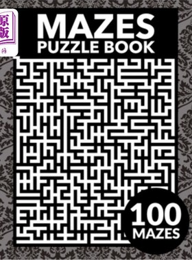 海外直订Mazes Puzzle Book 迷宫拼图书