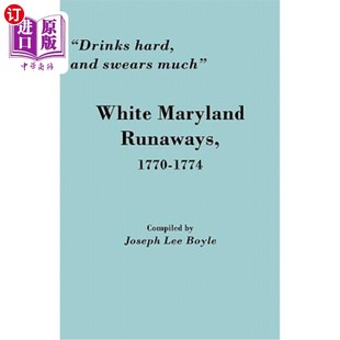 Runaways Hard White 海外直订Drinks 1770 而且发誓很多：1770 Swears 喝得很硬 and 1774年马里兰 Much 1774 Maryland