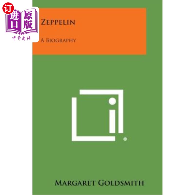 海外直订Zeppelin: A Biography 齐柏林飞艇:传记