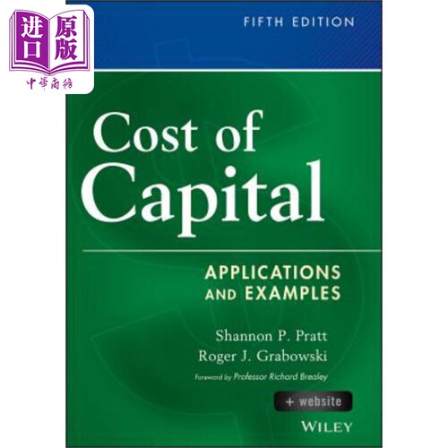 现货 资本成本 + 网站 应用及实例 第5版 Cost Of Capital, Fifth Edition + Website 英文原版 Shannon Pratt 中商