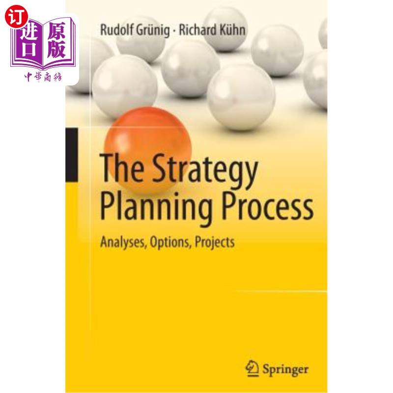 海外直订The Strategy Planning Process: Analyses, Options, Projects 战略规划过程：分析、选择、项目