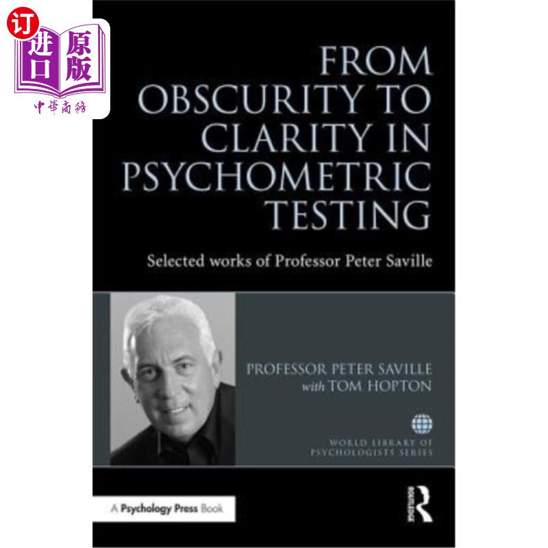 海外直订From Obscurity to Clarity in Psychometric Testing: Selected works of Professor P 从模糊到清晰的心理测试:彼