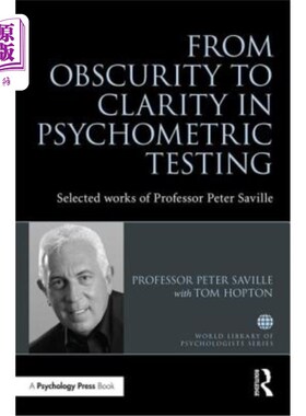 海外直订From Obscurity to Clarity in Psychometric Testing: Selected works of Professor P 从模糊到清晰的心理测试:彼