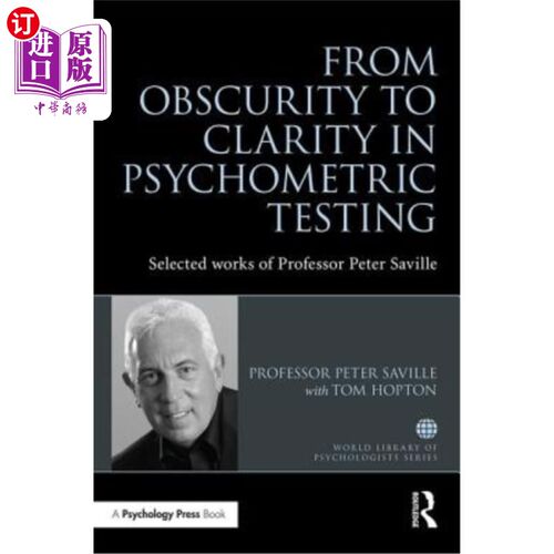 海外直订From Obscurity to Clarity in Psychometric Testing: Selected works of Professor P 从模糊到清晰的心理测试:彼