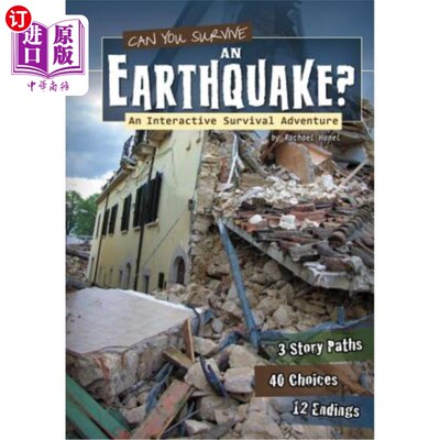 海外直订Can You Survive an Earthquake?: An Interactive Survival Adventure 你能在地震中幸存吗互动生存冒险