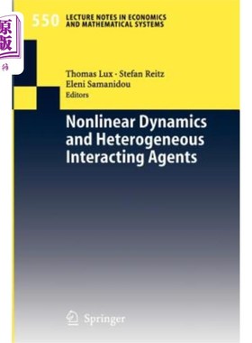 海外直订Nonlinear Dynamics and Heterogeneous Interacting Agents 非线性动力学与异构交互主体