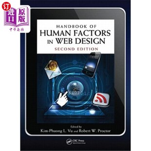 海外直订Handbook 网页设计中 Factors Design Human Web 人为因素手册