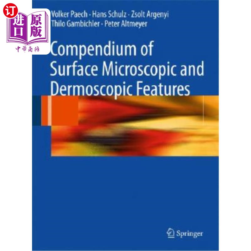海外直订医药图书Compendium of Surface Microscopic and Dermoscopic Features 表面显微镜和皮肤镜特征纲要