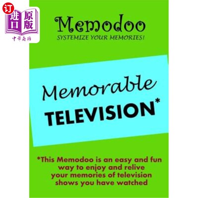 海外直订Memodoo Memorable Television 回忆难忘的电视
