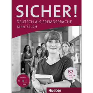 现货 【德文版】成人德语教材 Sicher! B2 学生练习册 Sicher B2 Arbeitsbuch mit CD-ROM 德语原版 语言学习小语种【中商原版】