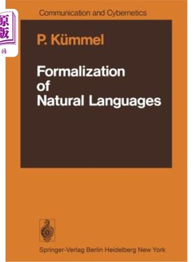 海外直订Formalization of Natural Languages 自然语言的形式化