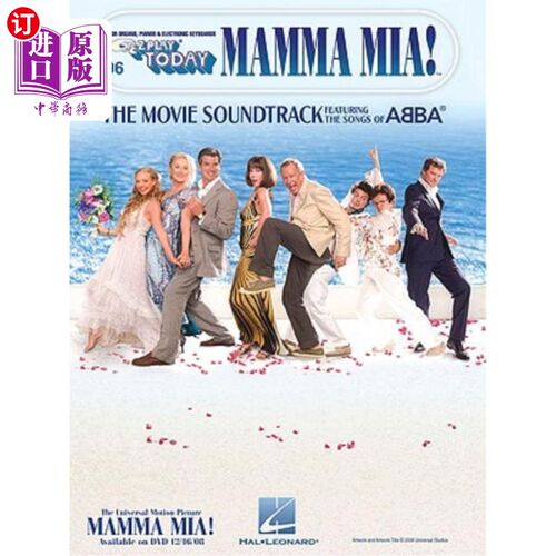 海外直订Mamma Mia!: The Movie Soundtrack Featuring the Songs of ABBA 妈妈咪呀！：以阿巴之歌为特色的电影配乐