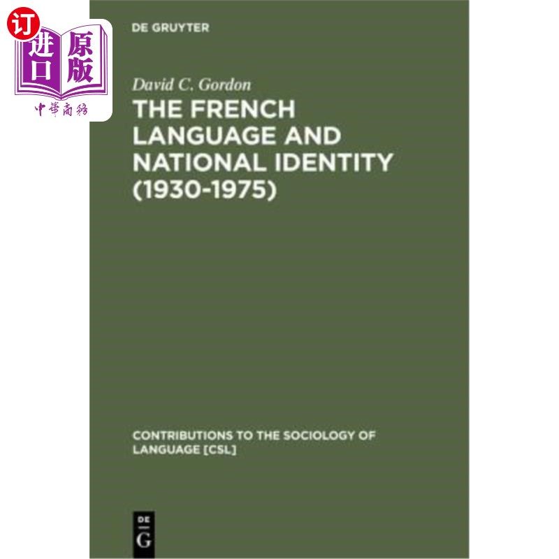 海外直订The French Language and National Identity (1930-1975) 法语与民族认同(1930-1975)