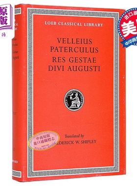 现货 维莱伊乌斯 洛布古典丛书 原文拉英对照版 Compendium of Roman History 英文原版 Velleius Paterculus【中商原版】