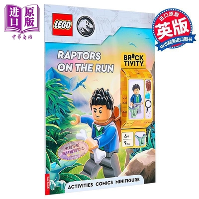 乐高侏罗纪世界 猛禽奔跑活动手册 LEGO Jurassic World  Raptors on the Run Activity Book 英文原版 LEGO【中商原版】